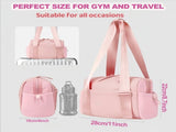 Mini Gym Bag for Women, Small Duffle Bag with Wet Compartment, Lightweight Waterproof Cute Tote for V1259-DP01-A-4207