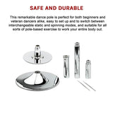 Portable Dance Pole Spinning Fitness Pole for Home Gym Training V63-800087