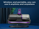 Blue Handheld Dust Mite Vacuum Cleaner - Cordless, High Suction Power, USB Rechargeable V888-ELOSUNG15830