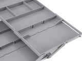 Foldable Expandable Desk Organizer Double Row Multi Level Drawer Organizer Tray for Jewelry Cosmetic V1294-YM0901-3117240180811