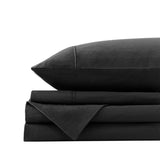 Royal Comfort Vintage Washed 100 % Cotton Sheet Set Single - Charcoal ABM-10002569