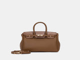 Chrisbella Elodie Leather Satchel-Green V999-GD012503069-GREEN