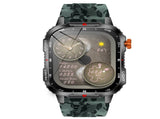 Rugged Outdoor Smart Watch for Men - 1100mAh Extra Long Battery with LED Flashlight & Compass V888-ELOSUNG41845