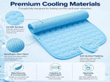 Pet Cooling Mat, Self-Cooling Ice Silk Pet Pad, Washable Foldable Portable Cooling Bed for Summer, V1366-AZ2-W-10817
