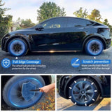 Tesla Y wheel cap 4 gray and model Y front and rear PP TPE fender 4 V201-DP88863