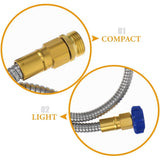 304 Stainless Steel Garden Hose for Outdoor Watering and Tools, and Flexible, 1 Set V1366-AZ2-W-20404