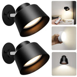 Night Light Wireless Wall Light Indoor LED 2 Pack,Battery Operated Wall Lights Rechargeable Lamp V1171-CB-WL-MINI-B2-CCT-USB