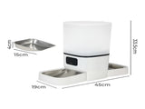 PaWz 6L Automatic Pet Feeder 2 Bowl Food Dispenser PT1275-6L-WF-AU