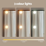 Artiss Dressing Table Vanity Desk Set Stool 10 Led Bulbs Black FUR-T-DRESS07-LED-BK-ABC