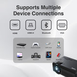 Laser HD Projector with Bluetooth & HDMI V1031-PJ-100HD-542