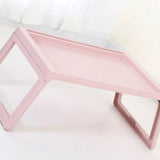 Laptop Bed Desk PP Folding Simple Downward Grooved Design Lap Desk Bed Table with Charging Hole for V1294-YM0716-3116220007014