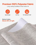 VEVOR Panel Track Blinds Extendable Track 116 cm to 218 cm W Trimmable Brown V952-MBGDBYCW458826NTFV0