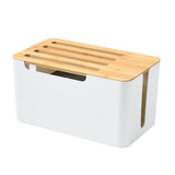Home Cable Organizer Box White Router Container Simple Installation and Convenient Use V1192-AZ-W-26910