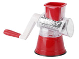 Hand Crank Vegetable Cutter Rotatable Fruit Grater Shredder Cutter Kitchen Accessory for HomeRed V1294-YM0901-3113210163611