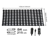 12V Car Electric Blanket for Cozy Winter Travel Soft Fleece Heating Throw for Cars, Trucks, RVs, V1341-ZY-NPJBVML3-BLACK