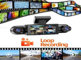 4-Camera Dash Cam 1080P Full-HD Dash Cam Car Dash Cam With 64GB Memory Card - Black - Size 01 V1106-800-10132-BLK-01
