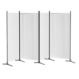 Artiss 4 Panel Room Divider Screen 345x180cm Fabric White RD-D-PLY-345-WH