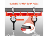 Pipe Welding Vise, 1/2 to 8-inch Pipe Welding Clamp with Dual Chains & Crank Handles, Heavy-Duty V952-HJQ128INCHHSADNZKV0