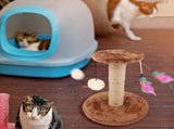 Scratcher Tower, Durable Cat Tree Tower, Cat Scratching Post, Double Layer Vertical with Fluffy V1369-AZ3-W-00921