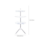 Clothes Drying Rack, Folding Drying Tree, 3 Tier Laundry Drying Rack Indoor With Rotating V1366-AZ2-W-12535