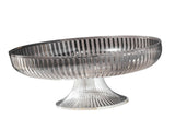 Fruit Plate Multifunctional Plastic Stylish Space Saving Decorative Snack Bowl for Candy Nuts Silver V1294-YM0706-3118230262412