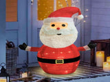 Lighted Christmas Santa Claus Decoration Lantern, 45 LED Collapsible Pop-Up Ornament with 8 Light V1107-LIGHTED CHRISTMAS SANTA CLAUS DECORATION LANTERN