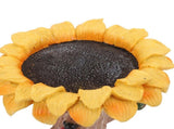 Sunflower Birdbath Resin Weather Resistant Ample Capacity Beautiful Bird Bath Feeder for Garden Yard V1294-YM0901-3111240121611