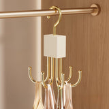 Gold Black rotating multi-hook home organisation, storage solution, high-quality V1347-127-BLA-31381