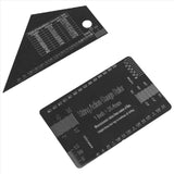 4Pcs Luthier Tools Set Guitar Neck Notched Straight Edge String Action Gauge Ruler Fret Rocker Fret V1370-AZ4-07820