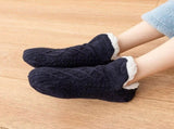 Winter Cozy Warm Loungewear Gift Set 170 200CM Dark Grey Flannel Fleece Wearable Blanket with V888-ELOSUNG52552
