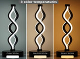 Twisted Spiral LED Table Lamp Modern Touch-Control Desk Light for Bedroom, Living Room & Caf V1107-CS-LXTD