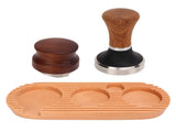Coffee Tamping Set Wooden Handle Antiskid Coffee Tamper Distributor Station Kit for Kitchen L Base V1294-YM0717-3118220202913
