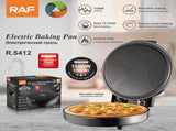 Electric Baking Pan, Pizza maker, Multi Purpose Roti maker, tortilla and crepe maker for every V612-RAF_PIZZA