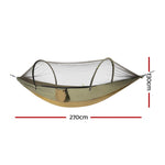 Gardeon Hammock Chair Metal Stand Outdoor Furniture Black HM-BED-BAR-MN-GR