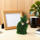 Cute Resilient Green Moss Cat Sculpture for Garden and Indoor Ornament V1192-AZ-W-24848