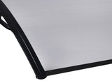 Mountview Window Door Awning Outdoor 1M X 2.4M Transparent 1x2.4M OD1006-1X2.4