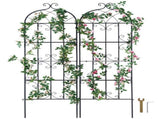 2 Packs Metal Garden Trellis for Climbing Plant Support 71x20 in Rustproof V952-HPJHX2JTH71WKVLCJV0
