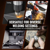 VEVOR Rotary Welding Positioner 10KG, 0-90&deg; Welding Positioning Turntable Table with 8.1 Inch 3-Jaw V952-HJBWJX10KG20A453NV3