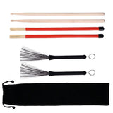 Drum Cleaning Kit with Black Steel Wire Brush Adjustable Tools for Effective Drum Maintenance V1370-AZ4-15040