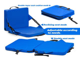 Black Portable Foldable Outdoor Seat Multi-Functional Stadium & Boat Chair with Carry Handle V888-ELOSUNG47062