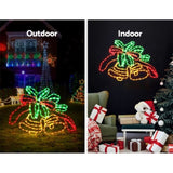 0.76M Christmas Lights 216 LED Bell Motif Light Decorations Jingle Jollys XMAS-MOT-D-BELL-MC