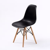 2X Retro Dining Cafe Chair DSW BLACK V274-FT-PP623-BK2