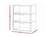 Artiss Clear Acrylic Display Case Box 2 Pack For Toys 54cm DS-27-CLX2