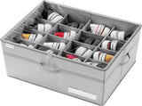 16 Pairs Shoe Organizer for Closet, Clear Foldable Shoe Storage Bins with Bottom Support and V1237-ZY00B0BGJ35CLW