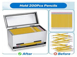 Pencil Dispenser for Classroom, Pencil Dispenser Holder, Pencils Holder Organization Storage Teacher V1369-AZ3-W-11607