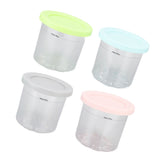 4Pcs Plastic Ice Cream Cans Replacement for Ninja NC299AMZ NC300s Series Creami Ice Cream Makers V1294-YM0703-3113230124811