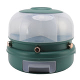 Stackable Grain Storage Container Single Layer 6 Grids Rotating Rice Dispenser for Kitchen V1294-YM0717-3118220217011