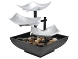 Indoor 3 Tier Relaxing Tabletop Fountain Flowing Water Ornament for Home Office Craft DecorationAU V1294-YM0710-3115210140012