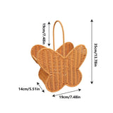 Butterfly Wicker Basket, Butterfly Shaped Wicker Basket with Handle, Handmade V1366-AZ2-W-26791