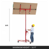 16FT Drywall Gyprock Panel Lifter Plaster Board Sheet Hoist Lift Plasterboard V379-DRYWALLH0SET09